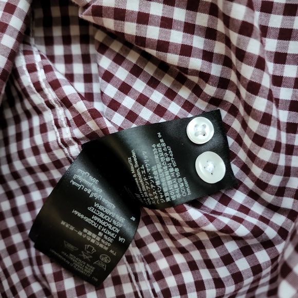 H&M slim fit easy-iron button front shirt. Mens M - Picture 12 of 13